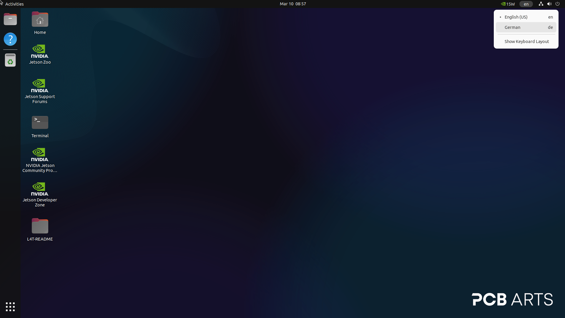 Switch keyboard layout