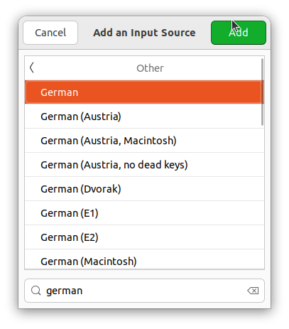 Add keyboard layout